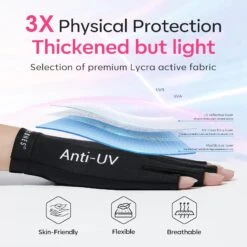 Anti-UV Light Glove With 8W Nail Lamp For Nails Salon Professional UPF 99+【US ONLY】 -Mary Jully Nail Shop 45518452228396 1