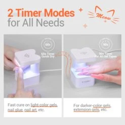 Anti-UV Light Glove With 8W Nail Lamp For Nails Salon Professional UPF 99+【US ONLY】 -Mary Jully Nail Shop 45518452261164 1