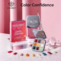 Color Confidence - 9 Shades Solid Cream Gel Polish Color Cube -Mary Jully Nail Shop 45760858226988