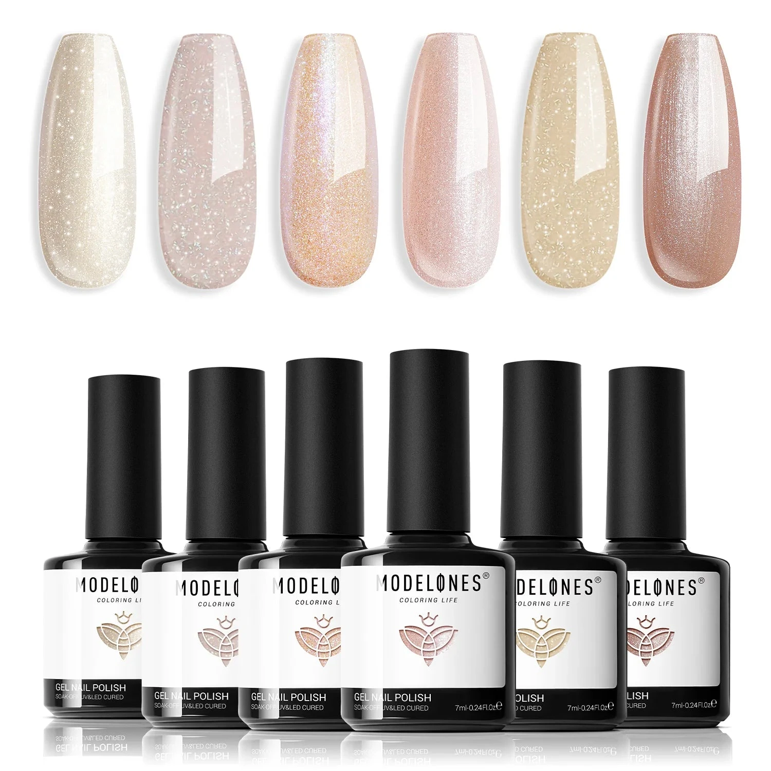 Veil Of Princess - 6 Shades Gel Nail Polish Set 3 Veil Of Princess - 6 Shades Gel Nail Polish Set