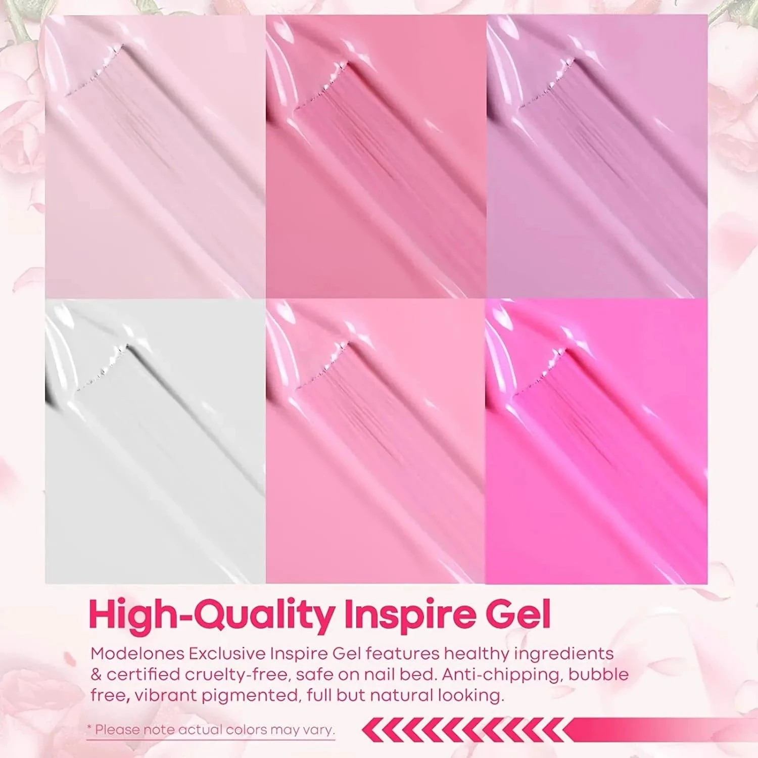 All About Pink - 6 Colors Gel Nail Polish Kit【US ONLY】 6 All About Pink - 6 Colors Gel Nail Polish Kit【US ONLY】 - Image 4