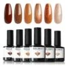 Cinnamon Roll - 6 Colors Gel Nail Polish Set 2 Cinnamon Roll - 6 Colors Gel Nail Polish Set -Mary Jully Nail Shop 46503775994156
