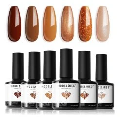 Cinnamon Roll - 6 Colors Gel Nail Polish Set
