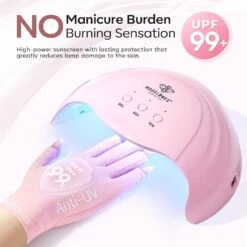 Anti-UV Light Glove For Nails Salon Professional UPF 99+ -Mary Jully Nail Shop 47646073094444 4