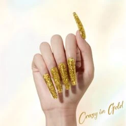 Crazy In Gold - Nail Art Glitter -Mary Jully Nail Shop 4 1abe6473 7a52 4700 8184 d343a5614c4b
