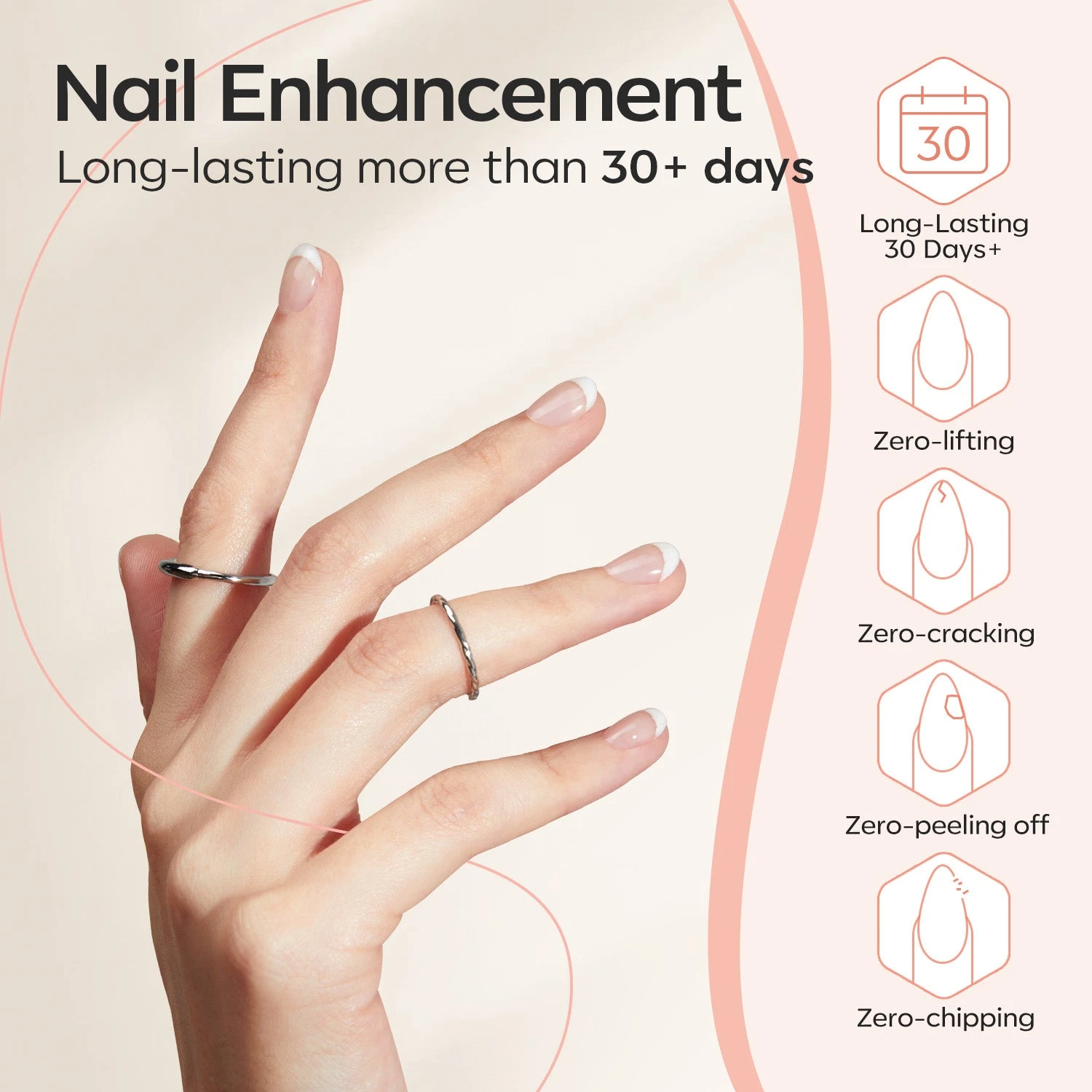 2Pcs 7-in-1 Builder Nail Gel - Clear 8 2Pcs 7-in-1 Builder Nail Gel - Clear - Image 6