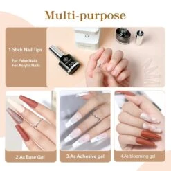 4-In-1 Multi-Functional Nail Glue Gel Nail Extension Enhancement Set -Mary Jully Nail Shop 4 88a4be60 b03b 4fe4 a58a 058ac6a667b9