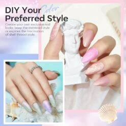 Mermaid's Shell - 6 Shades Gel Nail Polish Set -Mary Jully Nail Shop 4 a2d7ae38 c9f8 4868 9593 ff1a34f70138