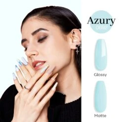 Falling In Love & Azury - 2Pcs Gel Nail Polish Set 15ml 22 Falling In Love & Azury - 2Pcs Gel Nail Polish Set 15ml -Mary Jully Nail Shop 4 be216fb2 b05f 4c5c a61b 2c1d2adc1f88