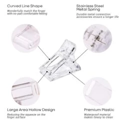 5 Pcs Nail Tips Clip For Quick Building Poly Gel -Mary Jully Nail Shop 5 pcs nail tips clip for quick building polygel 314766
