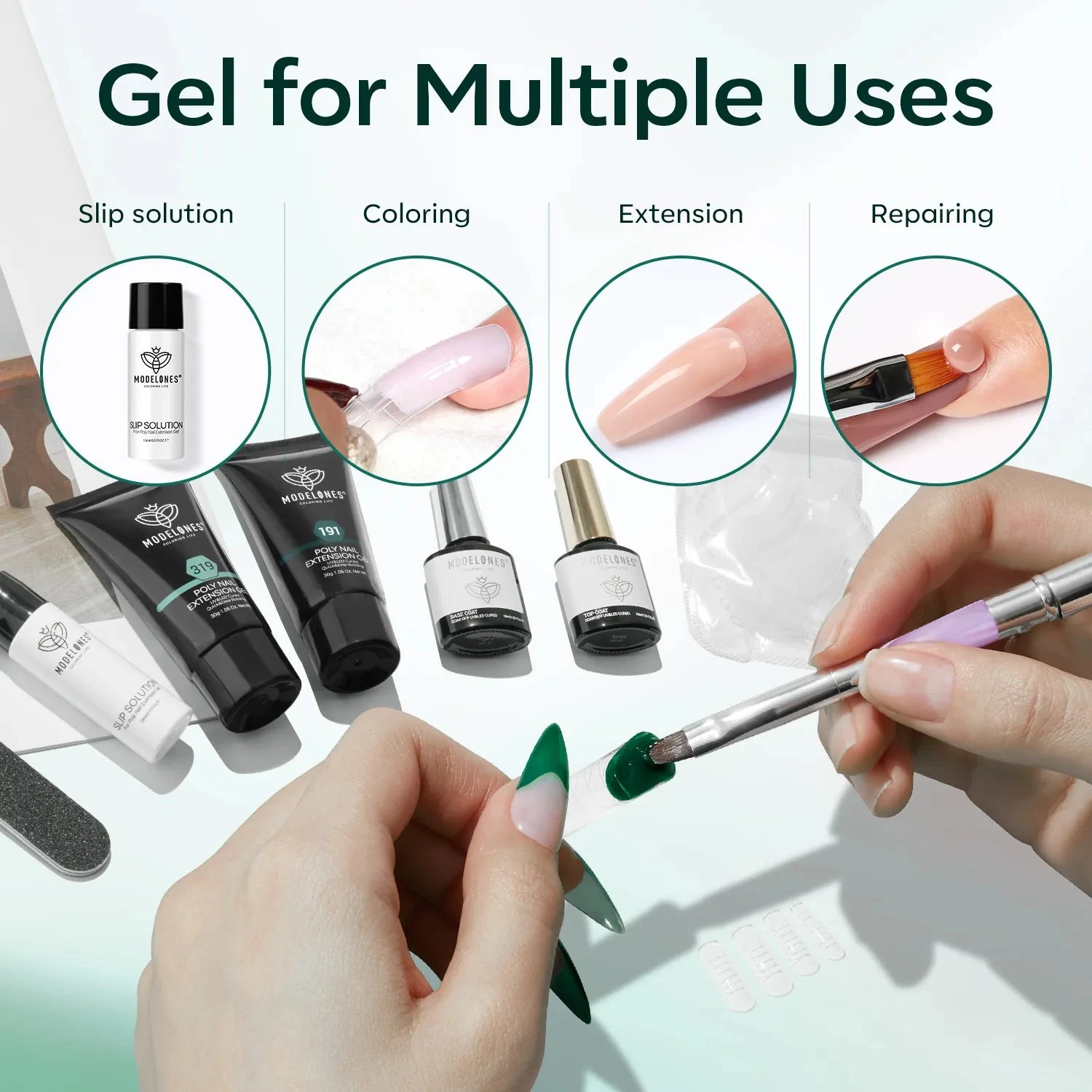 Full Of Spring - 2 Colors Poly Nail Gel Starter Kit 8 Full Of Spring - 2 Colors Poly Nail Gel Starter Kit - Image 6