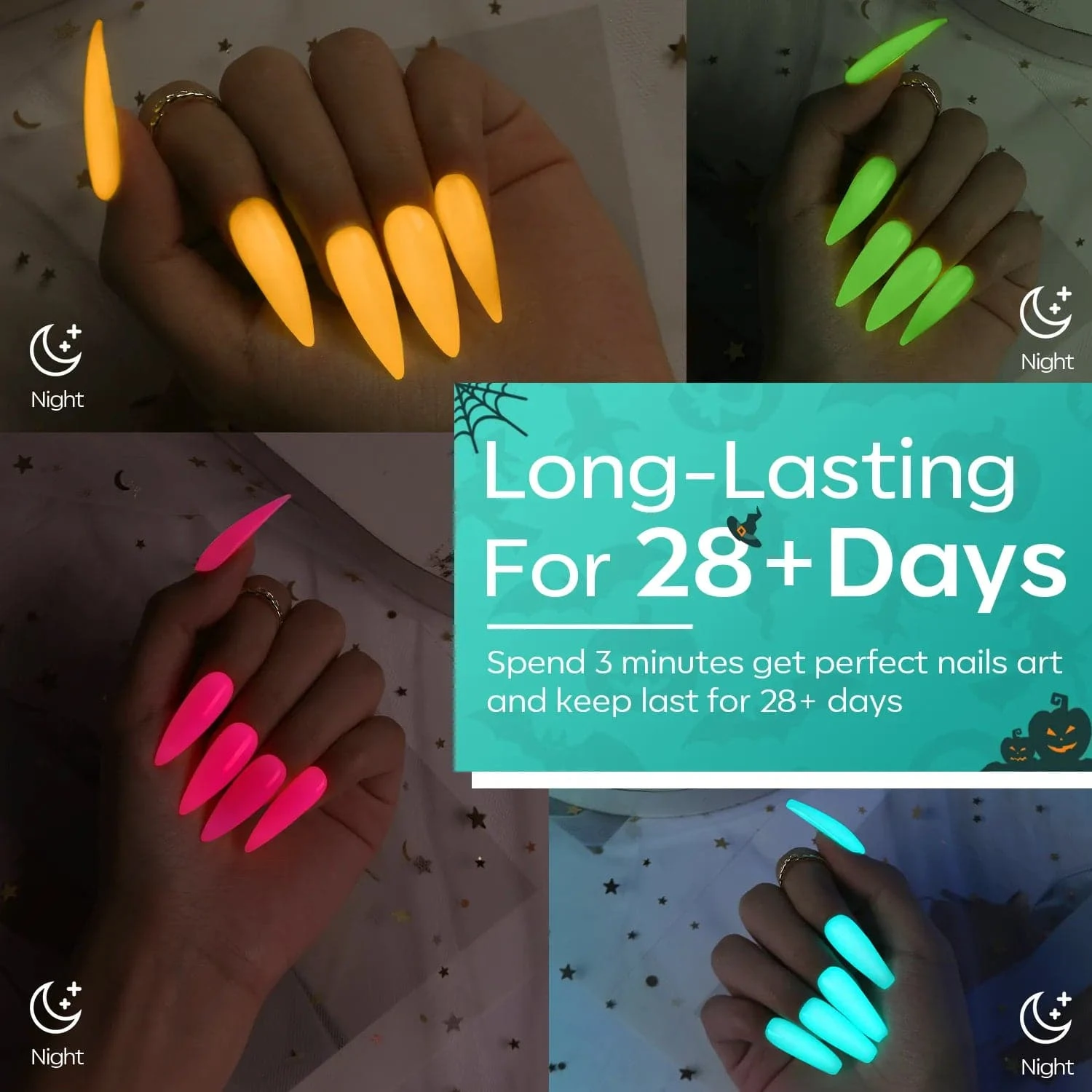 Enchanted Night - 4 Colors Poly Nail Gel Kit 5 Enchanted Night - 4 Colors Poly Nail Gel Kit - Image 3