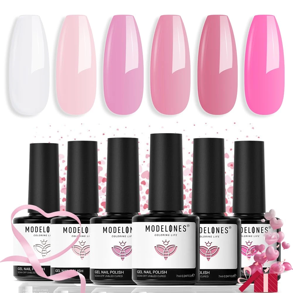 All About Pink - 6 Colors Gel Nail Polish Kit【US ONLY】 3 All About Pink - 6 Colors Gel Nail Polish Kit【US ONLY】