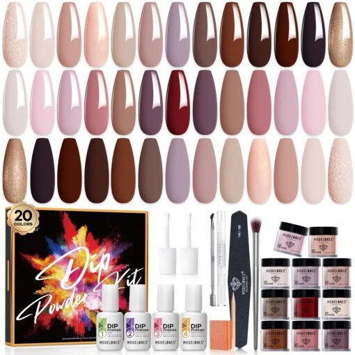 Warm Winter - 32Pcs 20Colors Dipping Powder All-In-One Kit -Mary Jully Nail Shop 6391ace427ade714b70fb966024ae804 be0456e7 ca04 429a a5eb 6a31b7c24d3b