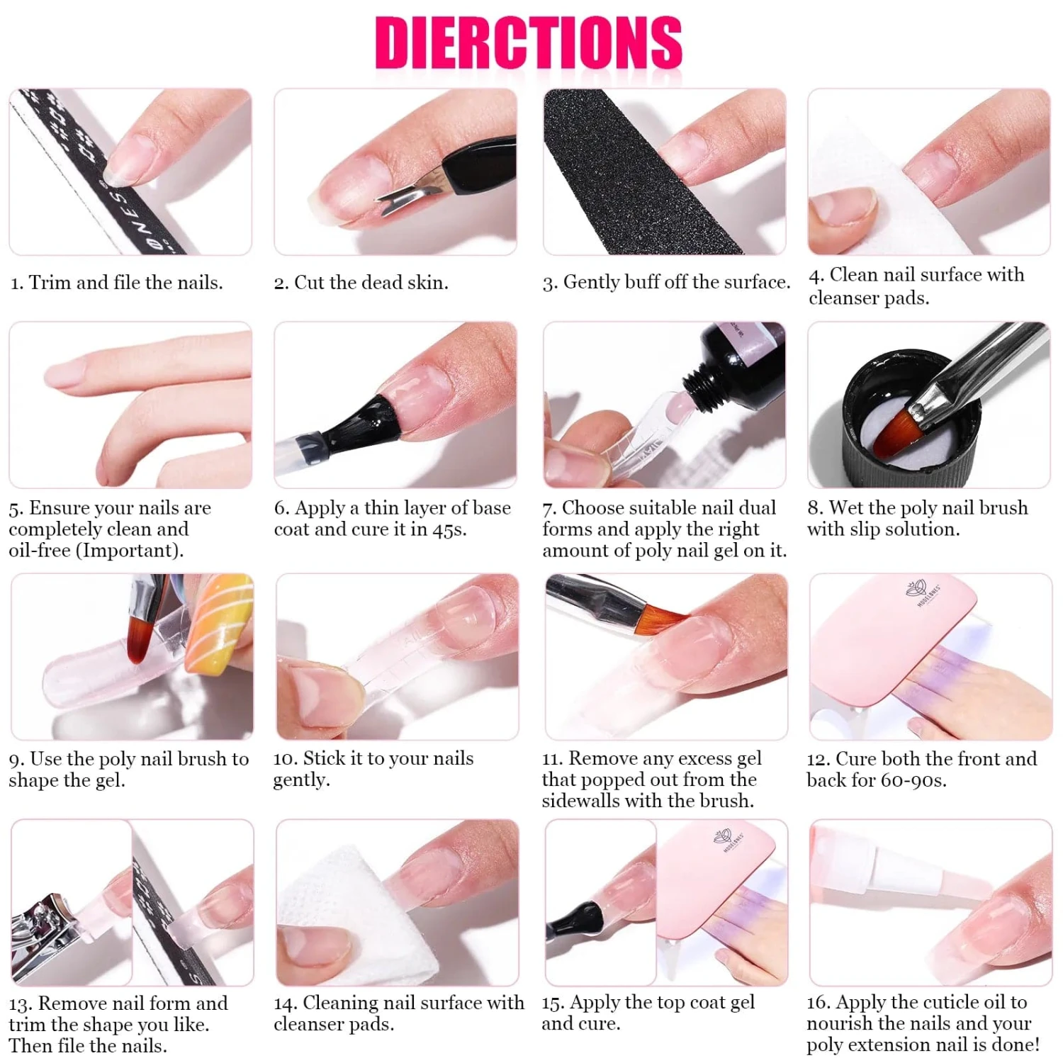 Sun Bath - 2 Colors Poly Nail Gel Kit 14 Sun Bath - 2 Colors Poly Nail Gel Kit - Image 12