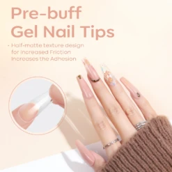 200Pcs Semi-Frosted Coffin Full Cover Nail Tips -Mary Jully Nail Shop 6 fb8b2215 44ba 477e be7f d6b6cad54e60