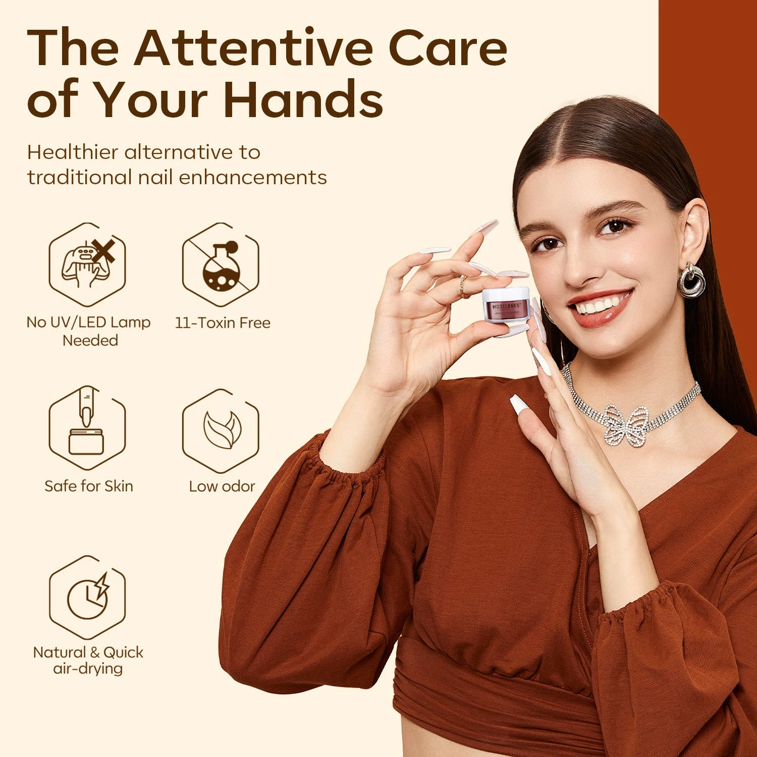 Amber Bliss - 6Pcs Acrylic Powder Set (0.35 Oz) 9 Amber Bliss - 6Pcs Acrylic Powder Set (0.35 Oz) - Image 7