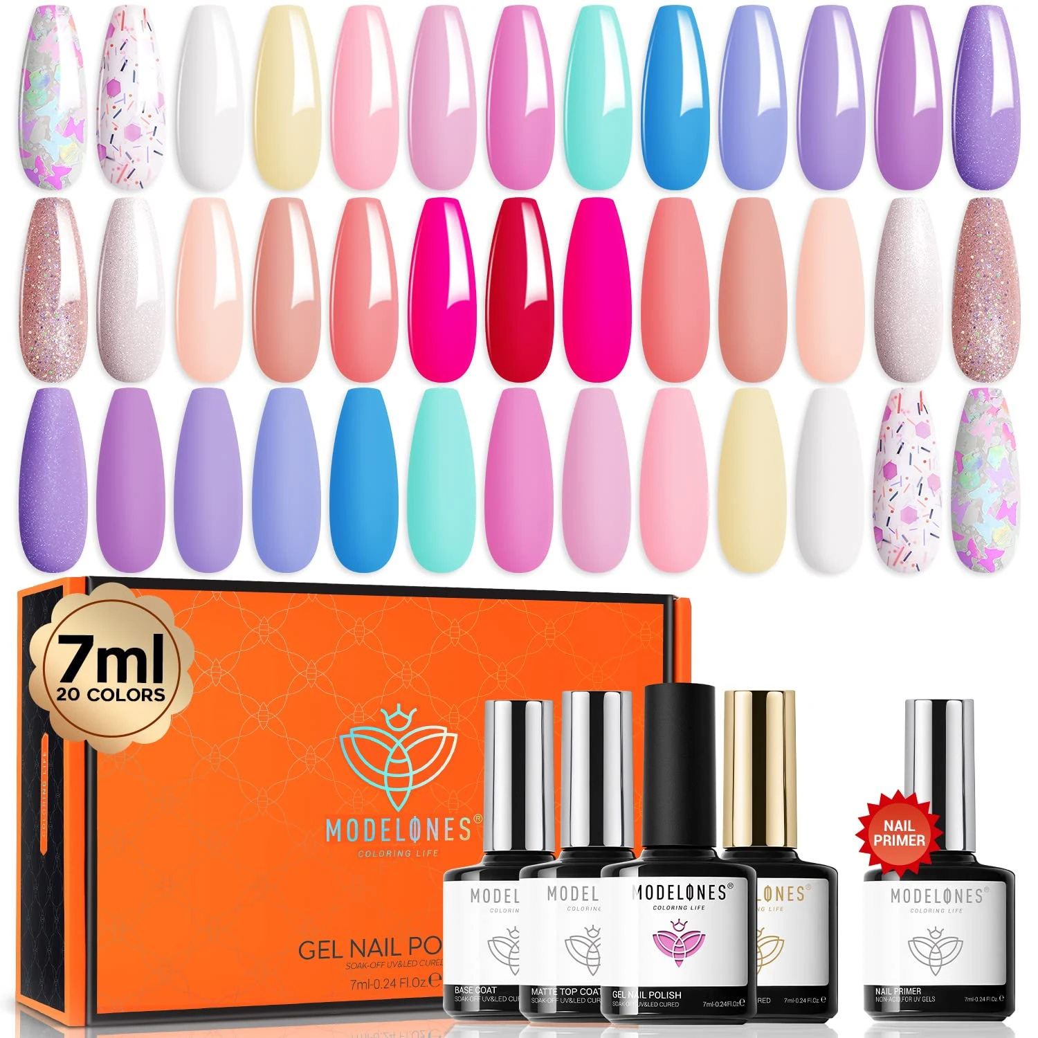 Dreamy Castle - 24Pcs 20Colors Gel Nail Polish Kit 【US ONLY】 3 Dreamy Castle - 24Pcs 20Colors Gel Nail Polish Kit 【US ONLY】