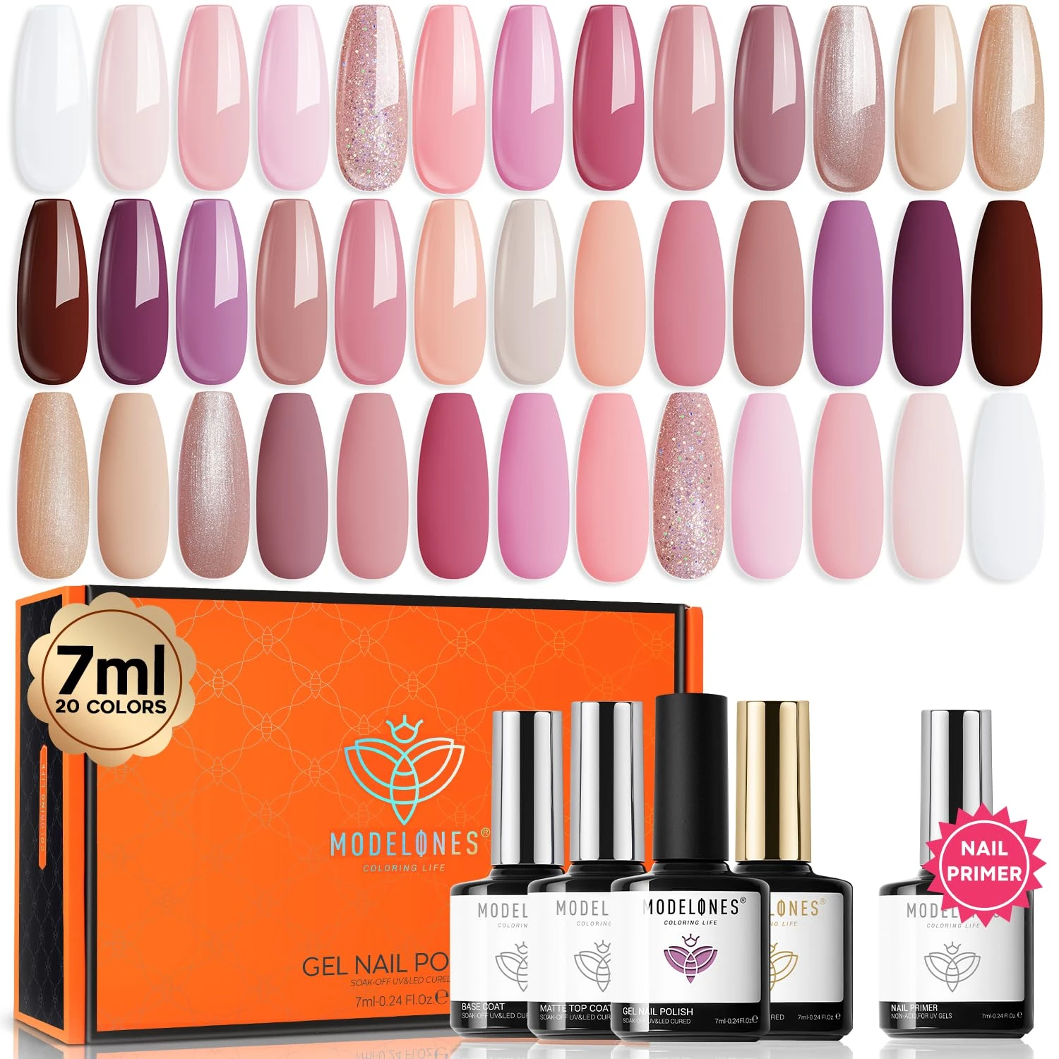 Me In Pink - 24Pcs 20Colors Gel Nail Polish Kit【US/UK ONLY】 3 Me In Pink - 24Pcs 20Colors Gel Nail Polish Kit【US/UK ONLY】