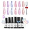 Holo Rainbow - 6 Shades Gel Nail Polish Set【US/CA/AU ONLY】 -Mary Jully Nail Shop 71aa6xRK rL. SL1500