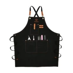 Cotton Canvas Adjustable Aprons With Large Pockets