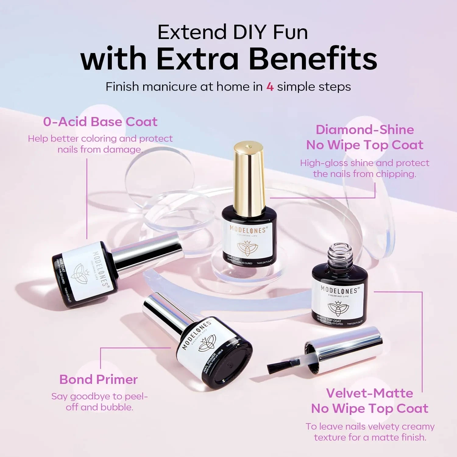 Pastel Arcadia - 24Pcs 20Colors Gel Nail Polish Kit【US ONLY】 9 Pastel Arcadia - 24Pcs 20Colors Gel Nail Polish Kit【US ONLY】 - Image 7