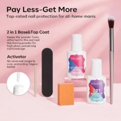 Romantic Gentleness - 10Pcs Dipping Powder All-In-One Kit -Mary Jully Nail Shop 7 a7b6f5f3 62ae 43f3 805a 3090951e4e79