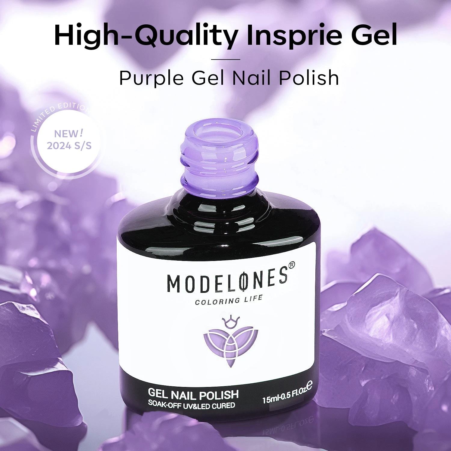 Lilac Morning - Modelones Gel Nail Polish Inspire Gel 15ml 8 Lilac Morning - Modelones Gel Nail Polish Inspire Gel 15ml - Image 6