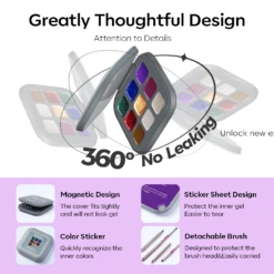 Rich Girl Retro - 9 Shades Solid Cream Gel Polish Color Cube Kit With Nail Rhinestones -Mary Jully Nail Shop 8 7af9bbd0 3253 4915 94a5 21c513795a75