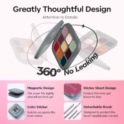 Color Confidence - 9 Shades Solid Cream Gel Polish Color Cube Kit With Solid Mirror Powder -Mary Jully Nail Shop 8 9aba5f0a 57e0 4f90 96a4 9ce2550eeaf2