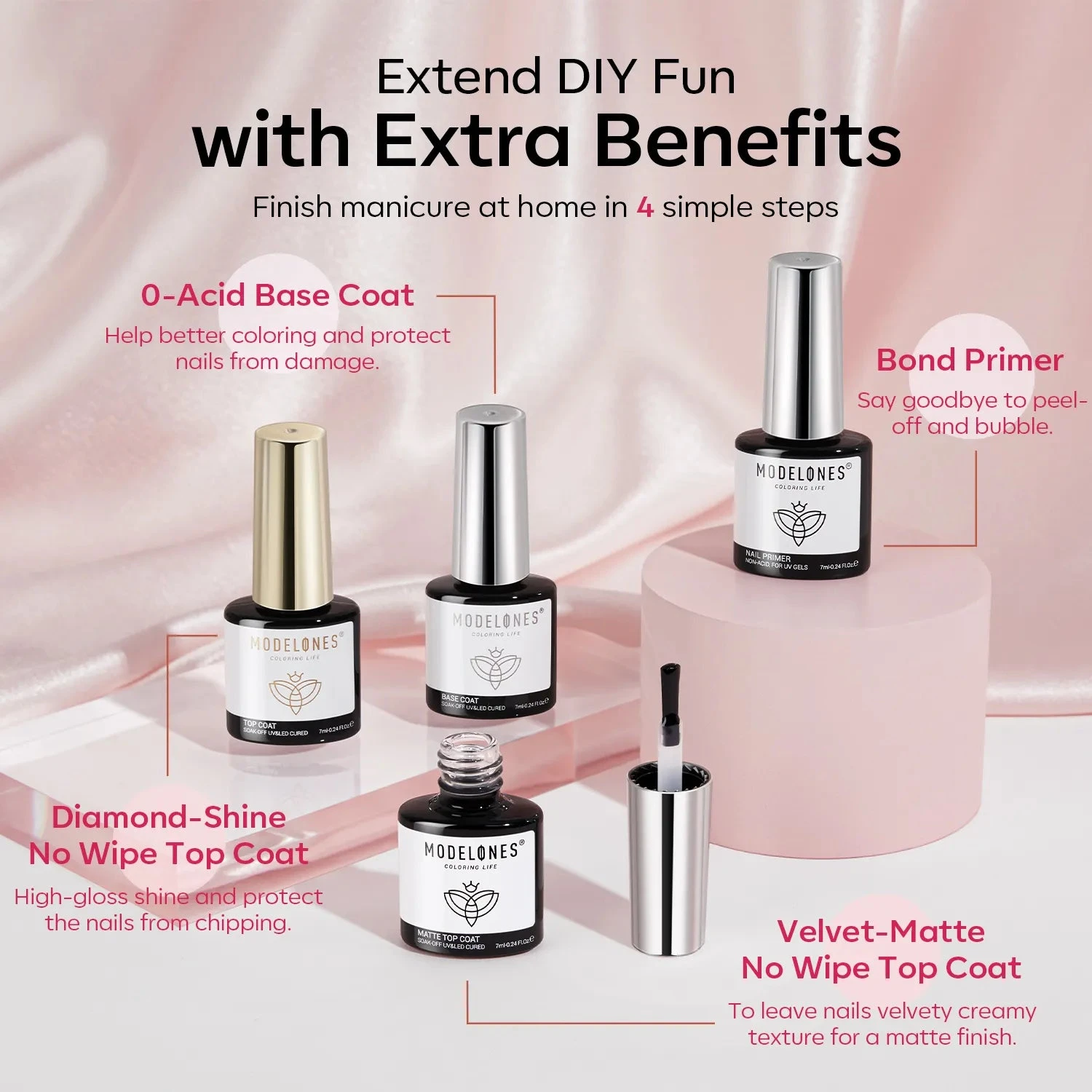 Me In Pink - 24Pcs 20Colors Gel Nail Polish Kit【US/UK ONLY】 11 Me In Pink - 24Pcs 20Colors Gel Nail Polish Kit【US/UK ONLY】 - Image 9