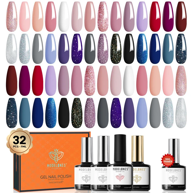 Starry Night - 32Pcs 28 Colors Gel Nail Polish Kit 【US ONLY】 3 Starry Night - 32Pcs 28 Colors Gel Nail Polish Kit 【US ONLY】