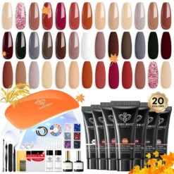 Fantasy Painted Porcelain - 20 Colors Poly Nail Gel Kit【US ONLY】