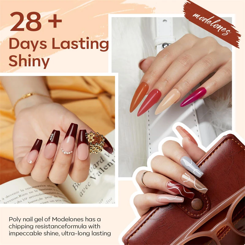 Fantasy Painted Porcelain - 20 Colors Poly Nail Gel Kit【US ONLY】 5 Fantasy Painted Porcelain - 20 Colors Poly Nail Gel Kit【US ONLY】 - Image 4