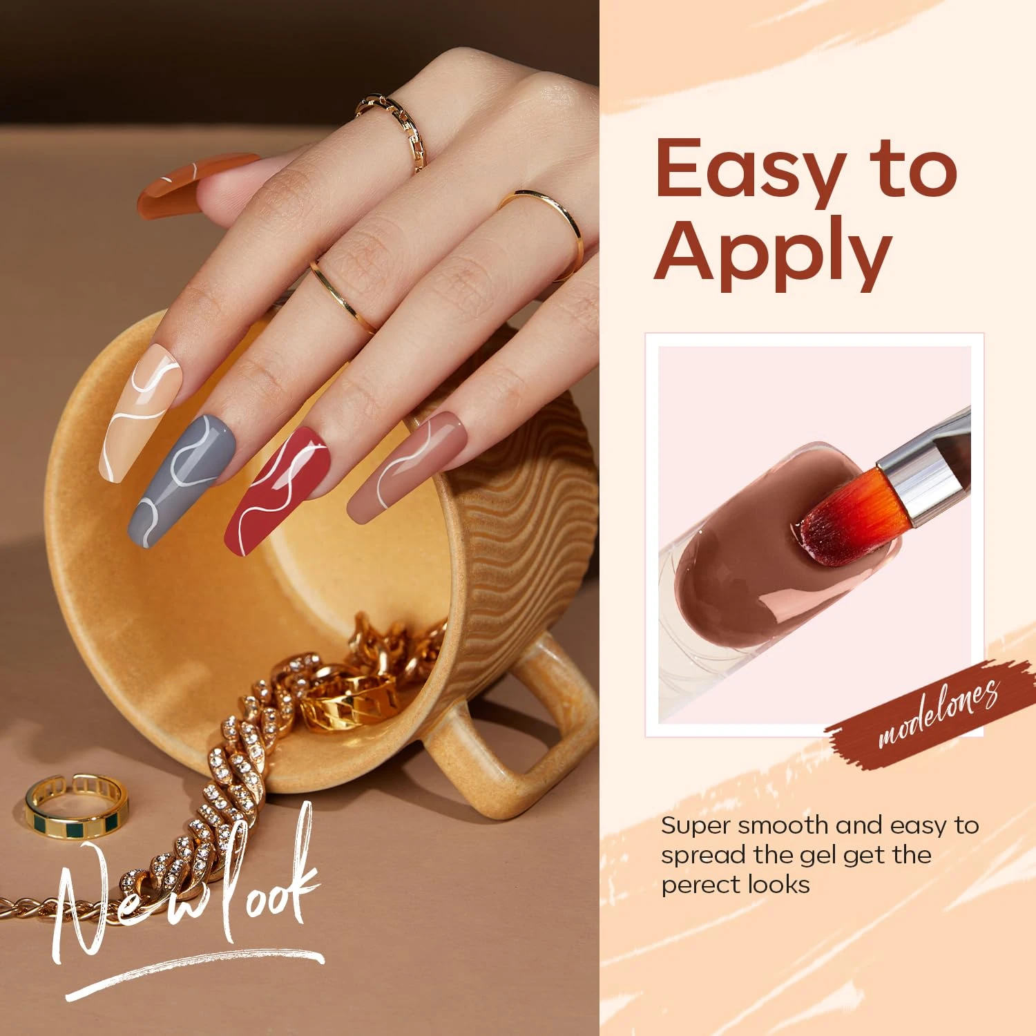 Fantasy Painted Porcelain - 20 Colors Poly Nail Gel Kit【US ONLY】 6 Fantasy Painted Porcelain - 20 Colors Poly Nail Gel Kit【US ONLY】 - Image 5