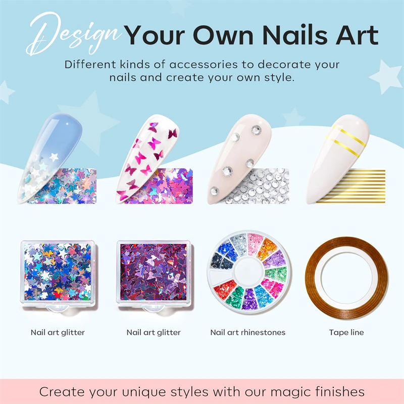 Dream Decoration - 133Pcs 32 Colors Poly Nail Gel Kit【US ONLY】 9 Dream Decoration - 133Pcs 32 Colors Poly Nail Gel Kit【US ONLY】 - Image 7