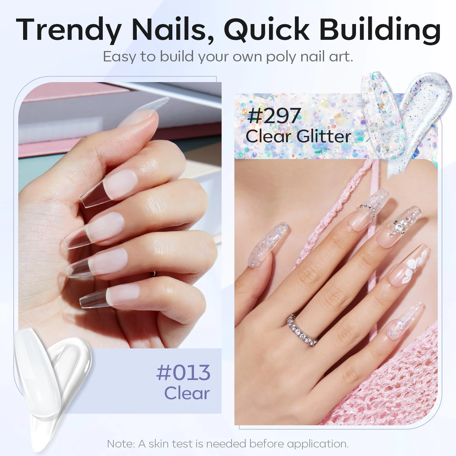 Ice Crystal - 2 Colors Poly Nail Gel Kit 6 Ice Crystal - 2 Colors Poly Nail Gel Kit - Image 4