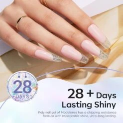 Ice Crystal - 2 Colors Poly Nail Gel Kit 14 Ice Crystal - 2 Colors Poly Nail Gel Kit -Mary Jully Nail Shop B101050054A 3