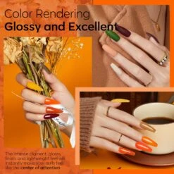 Forest Autumn Rhyme - 32 Pcs Dipping Powder Kit (0.28 Oz)【US ONLY】 -Mary Jully Nail Shop B102020208A 1