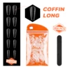 200Pcs Clear Coffin Full Cover Nail Tips -Mary Jully Nail Shop B109005309A