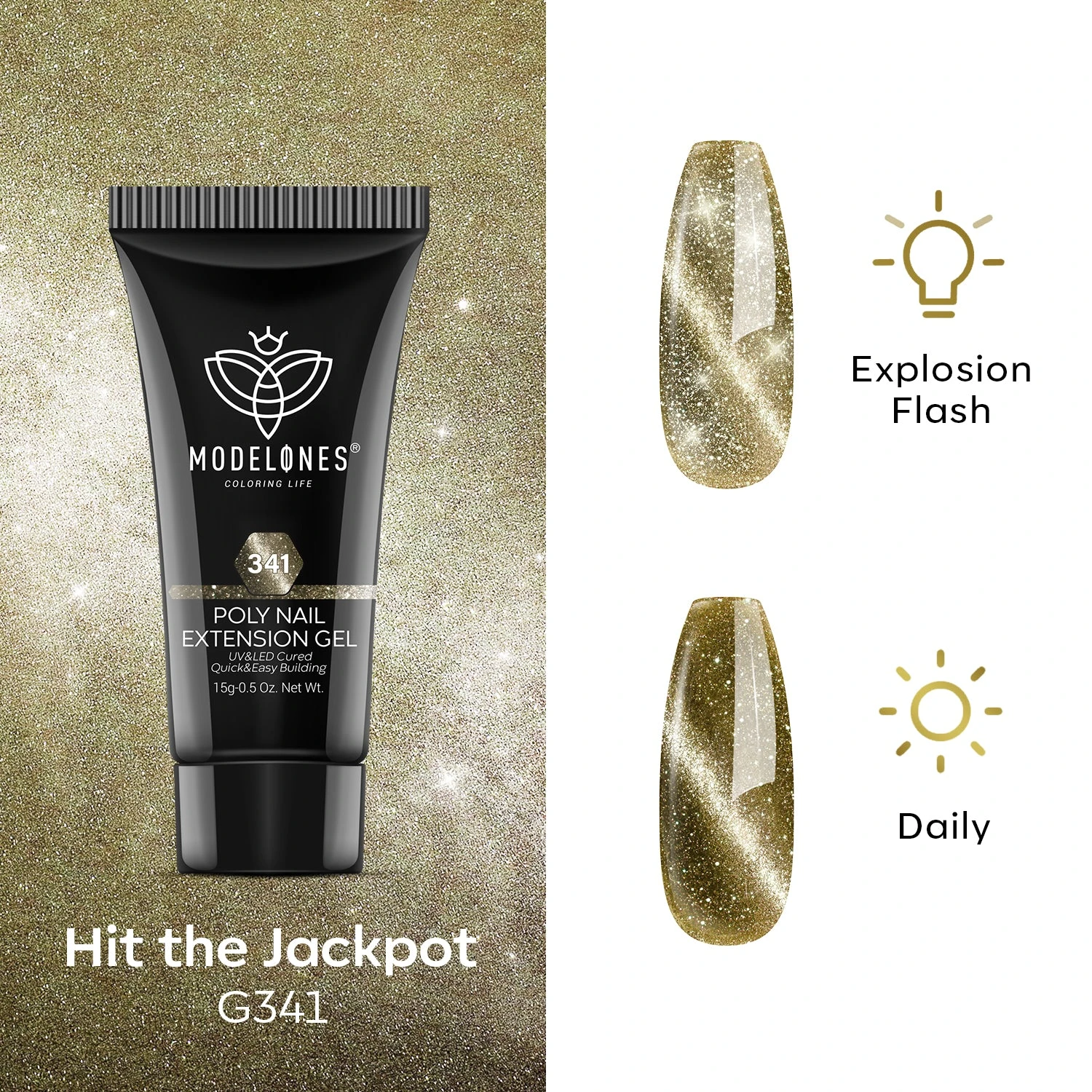 Hit The Jackpot - Cat Eye Poly Nail Gel (15g) 8 Hit The Jackpot - Cat Eye Poly Nail Gel (15g) - Image 6