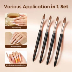 5Pcs Acrylic Powder Practice Tool Kit -Mary Jully Nail Shop Exercisemat03