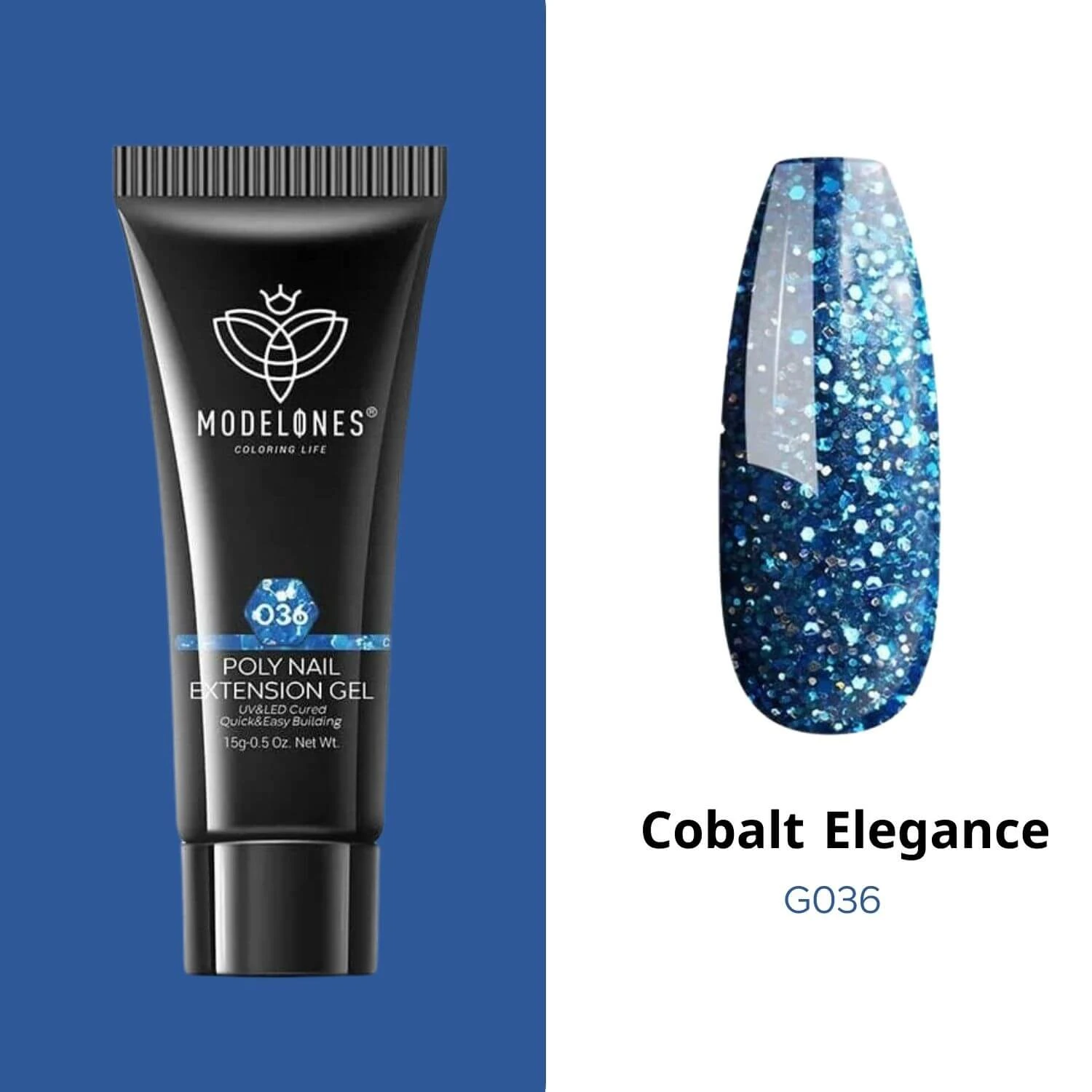 Cobalt Elegance - Poly Nail Gel (15g) 3 Cobalt Elegance - Poly Nail Gel (15g)