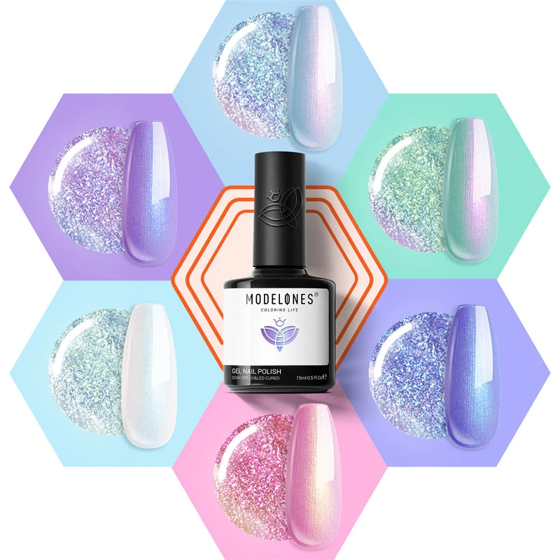 Mermaid Muse - 6 Shades Gel Nail Polish Set 4 Mermaid Muse - 6 Shades Gel Nail Polish Set - Image 2