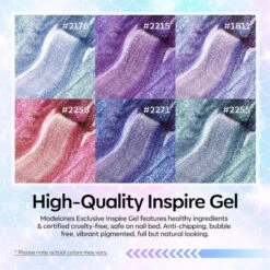 Mermaid Muse - 6 Shades Gel Nail Polish Set 12 Mermaid Muse - 6 Shades Gel Nail Polish Set -Mary Jully Nail Shop MOpolishgel02