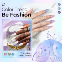 Mermaid Muse - 6 Shades Gel Nail Polish Set 13 Mermaid Muse - 6 Shades Gel Nail Polish Set -Mary Jully Nail Shop MOpolishgel03