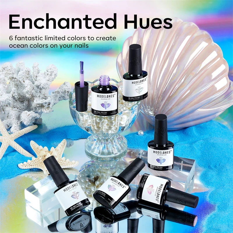 Mermaid Muse - 6 Shades Gel Nail Polish Set 8 Mermaid Muse - 6 Shades Gel Nail Polish Set - Image 6