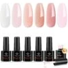 Nude Pink - 6Pcs 8-in-1 Builder Nail Gel Set 7ml -Mary Jully Nail Shop Modelones builder nail gel B117050002A 1