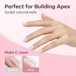 Nude Pink - 6Pcs 8-in-1 Builder Nail Gel Set 7ml 14 Nude Pink - 6Pcs 8-in-1 Builder Nail Gel Set 7ml -Mary Jully Nail Shop Modelones builder nail gel B117050002A 5