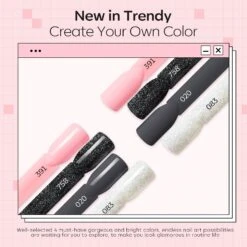 Black Pink - 11Pcs Dipping Powder All-In-One Kit -Mary Jully Nail Shop Modelones dip powder kit B102020172A 3